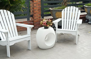 Mesa de Centro Moderna de Hormigón con Forma Redonda para Sala de Estar - Product Image 5