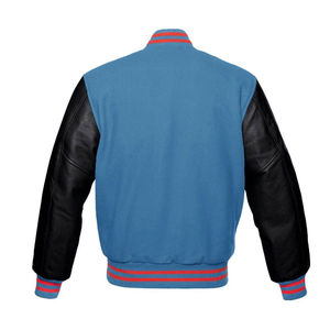 Blouson universitaire tendance personnalisé, col montant, logo avant, 100 % laine premium, imperméable, design hiver pour un style streetwear élégant, unisexe - Product Image 4