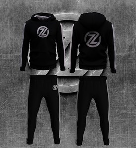 Ensemble de survêtement en coton épais DriFit pour hommes et femmes, style streetwear, avec logo personnalisé, OEM ODM, doublure polaire, hiver (Échantillon) - Product Image 1