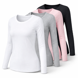 OEM Custom <b>Long</b> Sleeve <b>T</b>-<b>Shirts</b> <b>for</b> <b>Women</b> - Bulk Orders from Manufacturer Direct Supplier - Product Image 3