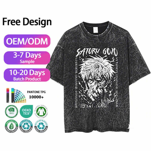 Camiseta con efecto acid wash para hombre, sostenible y cómoda, de tela suave y secado rápido, con logotipo y talla personalizados. - Product Image 5