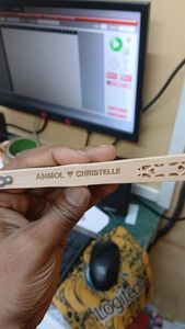 Customized Rustic Sandalwood Indian Hand Folding Fans for Indoor Use for Summer Wedding Bridal Showers Beach Weddings Home <b>Decor</b> - Product Image 3