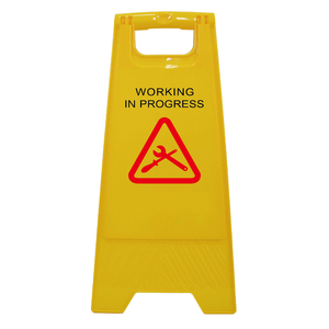 Panneau publicitaire extérieur en PVC personnalisé support avec panneau de sol jaune spécifique pour la publicité extérieure - Product Image 2