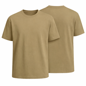 MANUFACTURER custom <b>men</b> soft Cotton summer <b>t</b> <b>shirt</b> Breathable quick dry O neck blank Fashionable <b>khaki</b> top apparel bulk OEM - Product Image 1