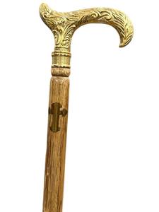 Canne de marche en bois de luxe avec embout en caoutchouc, pliable, réglable, portable, vente en gros - Product Image 2