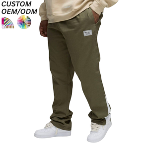 Pantalon décontracté pour homme grande taille 100 % coton coupe ample, personnalisation du logo, support OEM ODM pour marques en gros - Product Image 5