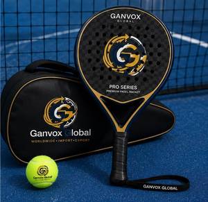 Raqueta de Pádel GANVOX GLOBAL Pro Series G3, Núcleo de Panal de Abeja de 40 Orificios, 16 mm, Duradera, Ligera, Ecológica, Mango Antideslizante, para Entrenamiento - Product Image 4