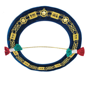 Wholesale Masonic Regalia Grand Lodge Mason Chain <b>Collar</b> Premium Embroidered Eco-Friendly Safety <b>Pin</b> Masonic Officer <b>Collar</b> - Product Image 4
