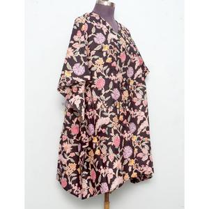 Vestido Kaftan de Tela 100% Algodón para Mujer, Cómodo y Hermoso, de Manga Larga, para Noche/Boda/Fiesta, con Botones, para Verano - Product Image 4