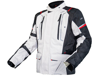 Chaqueta de Motociclismo LS2 Unisex de Manga Larga, Resistente al Viento, Transpirable, Ignífuga, Tallas Grandes, para Todas las Estaciones, Negra y Gris - Product Image 2