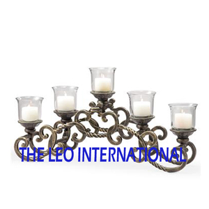 Candelabros de Metal de Diseño Nuevo y Atractivo, Combinación de Metal y Vidrio de Lujo, en Oferta, para Uso en Interiores y Exteriores - Product Image 2