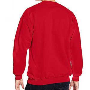 เสื้อสเวตเชิ้ตผู้ชายสีฟ้าอ่อน ทรงปกติ ผ้าฝ้าย คอกลม สวมใส่สบายๆ สำหรับฤดูใบไม้ร่วง สีพื้น ผ้าถักเฟรนช์เทอร์รี่ - Product Image 6