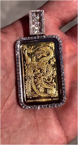 Nuevo y Moderno Colgante de Dragón Unisex con Certificado GRA, Joyería Hip Hop Totalmente Cubierta de Diamantes, Plata 925 Chapada en Oro, Moissanita de Corte Brillante VVS1 - Product Image 4