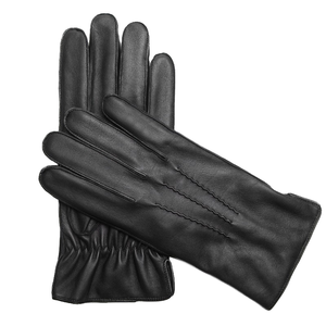 Plain Unlined Leather <b>Gloves</b> Outdoor Cold Weather Warmth Daily Use Black Mens Winter <b>Driving</b> <b>Gloves</b> - Product Image 1
