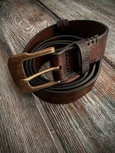 Achetez en ligne des ceintures en cuir véritable pour hommes, accessoires à prix abordable, qualité supérieure - Product Image 6