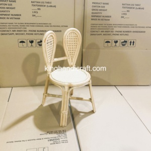Handmade Rattan Rental Kids <b>Chair</b> Indoor Outdoor Natural <b>Cane</b> <b>Chair</b> for Birthday Party Event Decoration OEM Supplier - Product Image 3