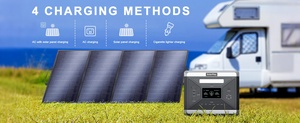 เครื่องกำเนิดไฟฟ้าพลังงานแสงอาทิตย์ SolarPlay 2400W LiFePO4 พร้อมแบตเตอรี่ รองรับแผงโซลาร์เซลล์ 200W ใช้กับรถยนต์ได้ คลื่นไซน์บริสุทธิ์ ระบบออฟกริด สำหรับใช้งานกลางแจ้ง - Product Image 4