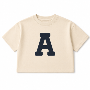 Camiseta de Algodón Transpirable Personalizada para Niños, Corte Cuadrado, 100% Algodón, Estampado de Letras y Números del Alfabeto, Manga Corta, Informal, para Bebés, Niños y Niñas - Product Image 3