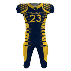 Men's Sublimation Team Name Numbers Printed Football Jersey Set V-<b>Neck</b> Short Sleeve 100%Polyester Fabric Pullover Sports Jerseys - Product Image 1