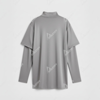 Camiseta Deportiva de Manga Larga para Mujer Musulmana, de Alta Calidad, con Hombros Caídos y Orificios para Pulgares, para Gimnasio, Fitness, Running, UPF50+