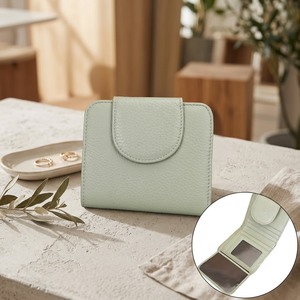 Portefeuille court en cuir véritable pour femme, porte-monnaie, porte-cartes, fermeture éclair et fermoir, poche à monnaie compacte, tendance - Product Image 4