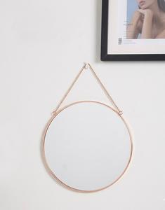 Round Shape Hanging Vintage Wall <b>Mirror</b> with Metal Border Wall Hanging <b>Mirror</b> with <b>Chain</b> | Decorative <b>MIrror</b> - Product Image 2