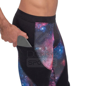 Leggings pour hommes de haute qualité, taille élastique, séchage rapide, compression, vêtements de sport, course à pied, fitness, logo personnalisé, vente en gros, faible MOQ - Product Image 5