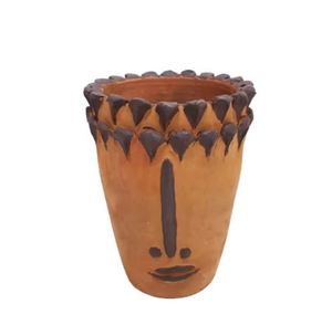 Vase à fleurs en céramique couleur naturelle et vases en terre cuite pour la décoration de la maison - Product Image 6