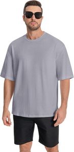 T-shirt Homme Oversize 100% Coton Grammage Lourd 220g, Coupe Boxy, Impression Personnalisée sur Épaule, Style Hip Hop, Grande Taille, Vierge - Product Image 5
