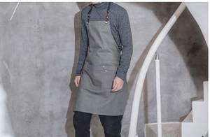 Chaleco de Trabajo Ligero de Lona para Restaurante, Delantal con Logotipo Personalizado, Ropa para Personal de Bar, Uniformes Duraderos y Lavables para Camareros de Comedor - Product Image 4