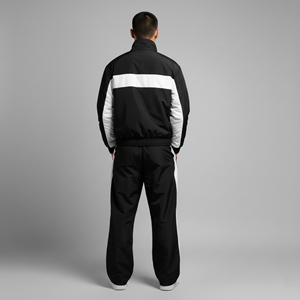 Premium quality 100% nylon Streetwear Waterproof men's tracksuit custom DTF printed logo Jogger & Jacket <b>hip</b> hop 2 Piece Set Men - Product Image 4