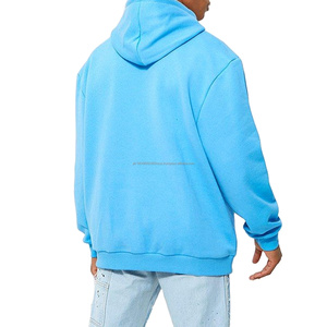 Sweat à capuche surdimensionné respirant de qualité supérieure pour hommes, nouveau design, couleur unie, sweat à capuche surdimensionné en coton personnalisé 2026 - Product Image 5