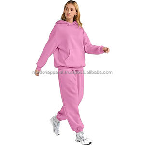 Nardon Apparel Custom Slim Ensemble de survêtements pour femmes Survêtement à fermeture éclair pour l'automne Ensemble de jogging à capuche Vêtements solides Ensemble de pantalons deux pièces pour femmes - Product Image 1