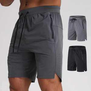 Pantalones Cortos Deportivos de Secado Rápido para Hombre con Bolsillos con Cremallera y Cordón Ajustable para Gimnasio y Running - Product Image 2