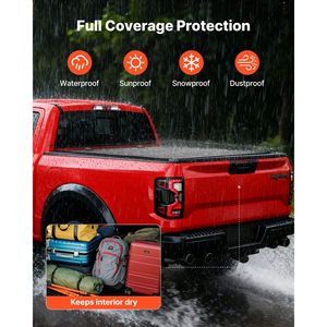 Copertura Rigida Tri-Fold Impermeabile a Basso Profilo per Cassone Pick-up Ford Maverick 2022-2025, Compatibile con Cassone da 4.5 ft (54.4 Pollici) - Product Image 5