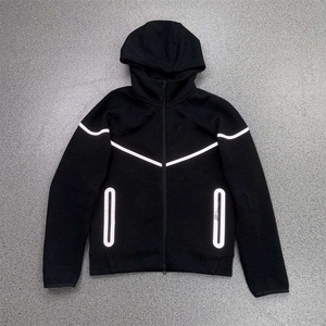 Tech Fleece Winter <b>Windrunner</b> <b>Jacket</b> Stand Collar Zip Hoodie for Men Front Logo Casual Nonwoven OEM Sportswear Supplier - Product Image 4