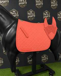 Housse de cou en maille matelassée corail pour selle de cheval, unisexe, en tissu tissé, personnalisable, imprimé numérique, motif uni, Velcro - Product Image 6