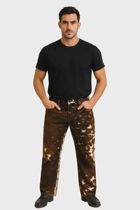 Authentic Western Style Casual Lightweight High Waist Breathable Eco-Friendly Leather Pants with Cowhide Hair and <b>Cow</b> <b>Print</b> - Product Image 2