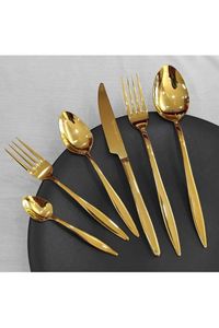 Colección de cubiertos para banquetes reales, utensilios decorativos para servir, estilo elegante para la mesa, accesorio de comedor de primera calidad - Product Image 3