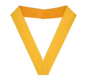 Cinturón Amarillo de los Caballeros Masónicos con Rosetas, Insignia Masónica, Cinturón Ceremonial para Logia, Diseño Tradicional de Primera Calidad - Product Image 2