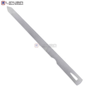 Lime à ongles en acier inoxydable de haute qualité, double face, durable, pour ongles en acrylique naturel, personnalisable - Product Image 2