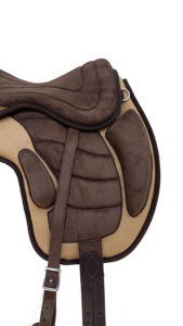 Silla de Montar Freemax sin Montura para Caballo, Beige Marrón, Ligera, Flexible, Ajustable, Cómoda, para Entrenamiento - Product Image 3