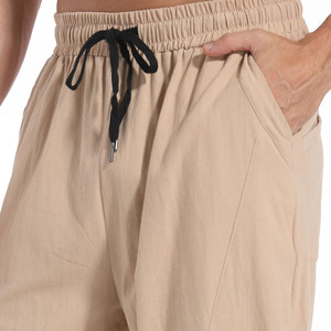 Pantalon large décontracté pour homme, coupe droite, couleur unie, grande taille, longueur intégrale, style streetwear printemps, vente en gros - Product Image 4