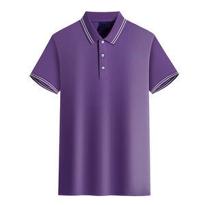Camisa Clásica Unisex para Hombre, Cierre de Dos Botones, Tela Piqué, Logotipo Personalizado Impreso, Antiarrugas, con Bolsillo, Moda de Verano, Golf - Product Image 4