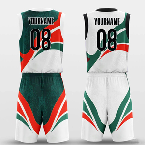 Conjunto de Uniforme de Baloncesto Personalizado en Color, 100% Poliéster, Nuevo Diseño, Ropa Deportiva Estampada, Uniforme de Baloncesto para Entrenamiento Deportivo - Product Image 5