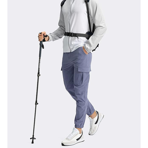 Pantalon cargo pour homme, pantalon utilitaire multi-poches, tissu durable, confortable, décontracté, streetwear, vêtements de travail - Product Image 3