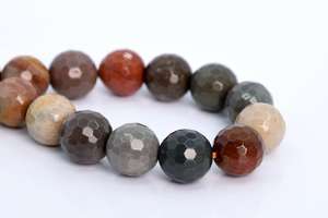 ลูกปัดแจสเปอร์อเมริกันขนาด 10 มม. เกรดแท้ พลอยธรรมชาติทรงกลมเหลี่ยมเล็ก ลูกปัดหลวมจำนวนมาก - Product Image 4