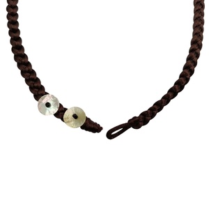 Set di Gioielli alla Moda: Collana e Orecchini con Perle Rotonde di Madreperla, Collana Girocollo a Fiore Tiare su Cordino Intrecciato - Product Image 5