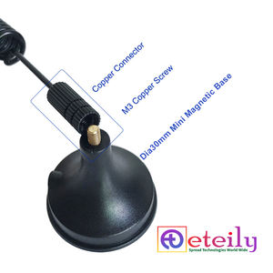 Antena magnética de resorte ETEILY 5G 3dBi de larga duración con cable RG174 y conector macho SMA de fácil montaje hecho en la Comunicación de la India - Product Image 2
