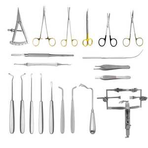 Instrumentos para reparación de palato abierto, set de abrebocas, 36 piezas, caja de acero, kit de instrumentos quirúrgicos de acero alemán - Product Image 4